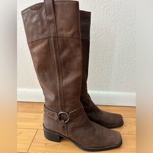 Made in Italy Nero Giardini camperos cowboy boots 37 Italian leather worn once